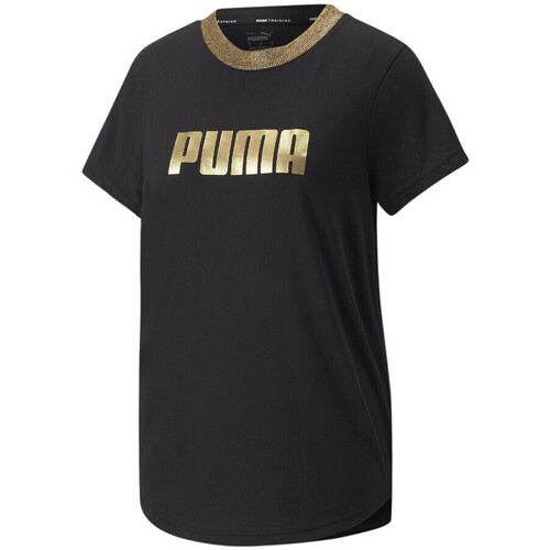Vêtements Femme T-shirts manches courtes qui Puma 522381-01 Noir
