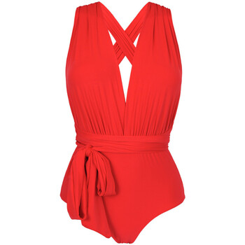 Vêtements Femme Maillots de bain 1 pièce Type de talon Rouge UPF 50+ Rouge