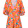 Vêtements Femme Robes courtes Rio De Sol New Perspective Orange Bloom Multicolore