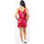 Vêtements Femme Combinaisons / Salopettes Coton Du Monde -Short fluide ceinturé PATTY rouge Rouge