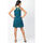 Vêtements Femme Robes Coton Du Monde courte de plage dos nageur ALOHA imprimé Bleu
