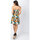 Vêtements Femme Robes Coton Du Monde évasée fines bretelles MOREA imprimé tropical Multicolore