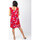 Vêtements Femme Robes Coton Du Monde courte sans manches volantées ZOLA rouge Rouge