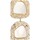 Montres & Bijoux Femme Boucles d'oreilles Luna Collection 70660 Blanc