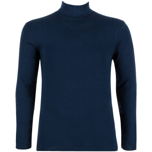 Vêtements Homme Project X Paris Eminence Tee-shirt col roulé manches longues homme Pur coton Bleu