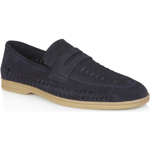 Chaussures Homme Mocassins Silver Street London Perth Suede Marine