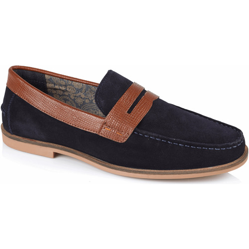Chaussures Homme Mocassins Silver Street London Ancona Marine