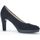 Chaussures Femme Escarpins Gabor Escarpins en velours à talon décroché Noir