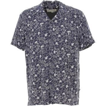 Vêtements Homme Chemises manches courtes Benson&cherry Classic chemise mc Bleu