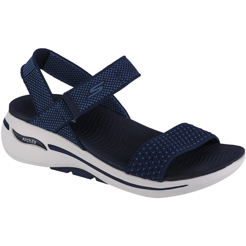 Chaussures Femme Sandales sport Skechers Go Walk Arch Fit Sandal - Polished Bleu