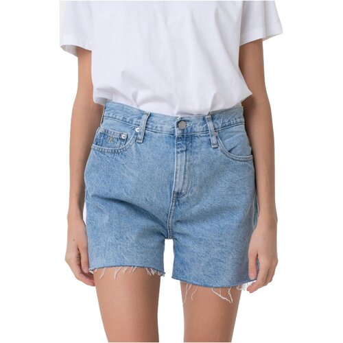 Calvin Klein Jeans J20J220640 Bleu - Vêtements Shorts / Bermudas Femme 44,00  €