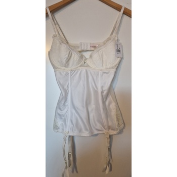 Sous-vêtements Femme Guêpières Orcanta Guêpière Orcanta en tissus satiné Taille L Blanc