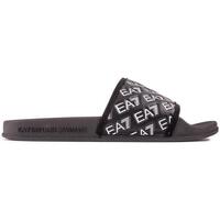 Chaussures Homme Claquettes Emporio Armani EA7 Logo Wrap Des Sandales Noir