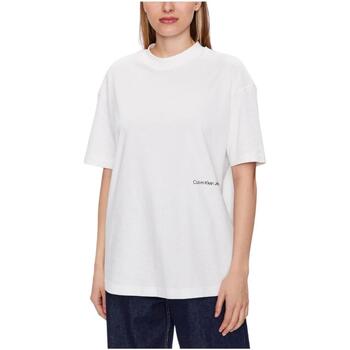 Vêtements Femme T-shirts manches courtes Calvin klein плавки-низ от купальника  Blanc