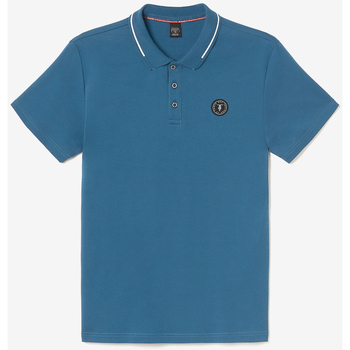 Vêtements Homme T-shirts & Polos The Happy Monkises Polo aron bleu pétrole Bleu