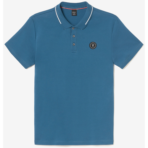 Vêtements Homme T-shirts & Polos The Happy Monkises Polo aron bleu pétrole Bleu