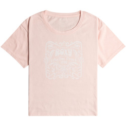 Vêtements Fille T-shirts manches courtes Roxy Back On My Feet A Rose