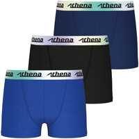 Sous-vêtements Garçon Boxers Athena Lot de 3 boxers garçon Color bleunoirmarine