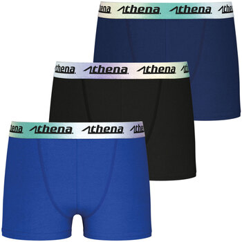 Sous-vêtements Garçon Boxers Athena Lot de 3 boxers garçon Color Bleu