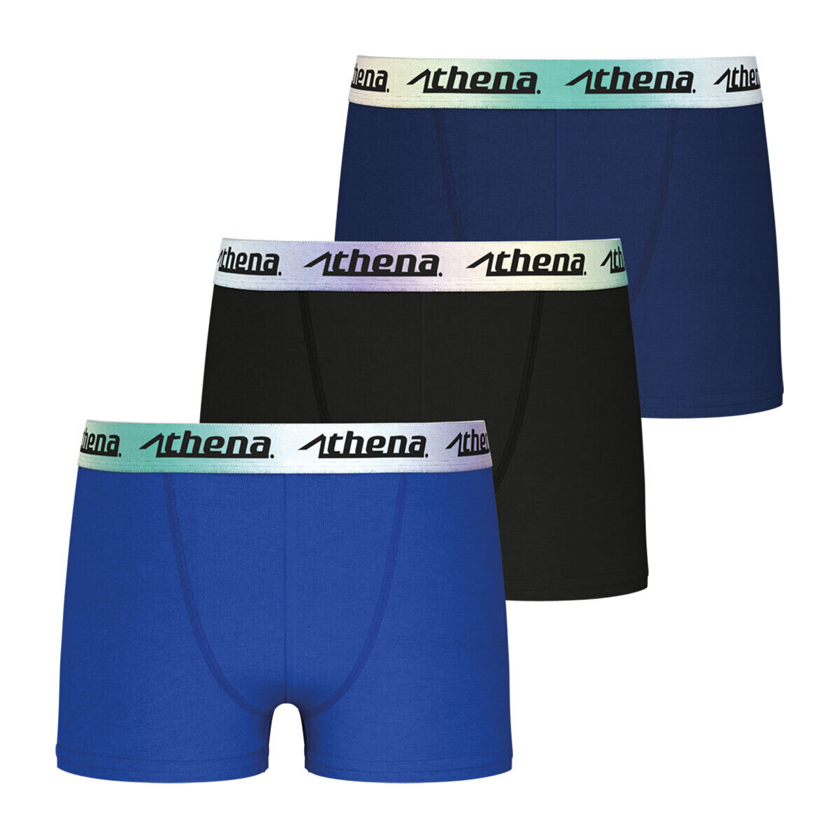 Sous-vêtements Garçon Boxers Athena Lot de 3 boxers garçon Color Bleu