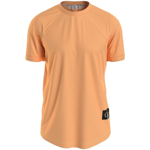 Vêtements Homme T-shirts & Polos Calvin Klein Jeans T shirt homme  Ref 60222 SFX Orange Orange