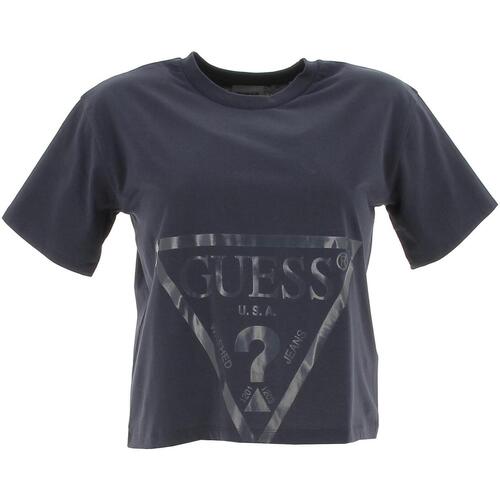 Vêtements Fille T-shirts manches courtes Guess Ss t-shirt blue graphite grey g Bleu