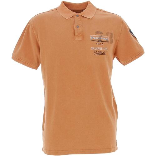 Vêtements Homme Men Knitwear Collar Petrol Industries Men polo short sleeve Orange