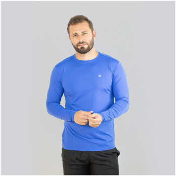 Vêtements Homme T-shirts manches longues Uv Line UPF 50+ Bleu