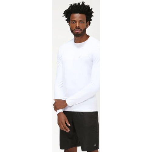 Vêtements Homme T-shirts manches longues Uv Line Classics  UPF 50+ Blanc