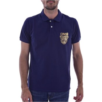 Vêtements Homme T-shirts & Polos Roberto Cavalli QXH01G KB002 Bleu