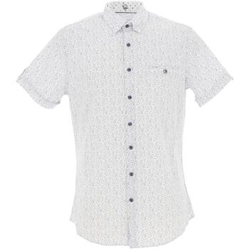 Vêtements Homme Chemises longer courtes Benson&cherry Classic chemise mc Blanc