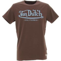 Vêtements Homme T-shirts manches courtes Von Dutch T-shirt  life homme Marron