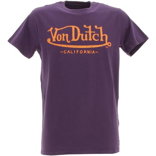 Vêtements Homme Robe Fluide Print Devant Von Dutch T-shirt  life homme Violet