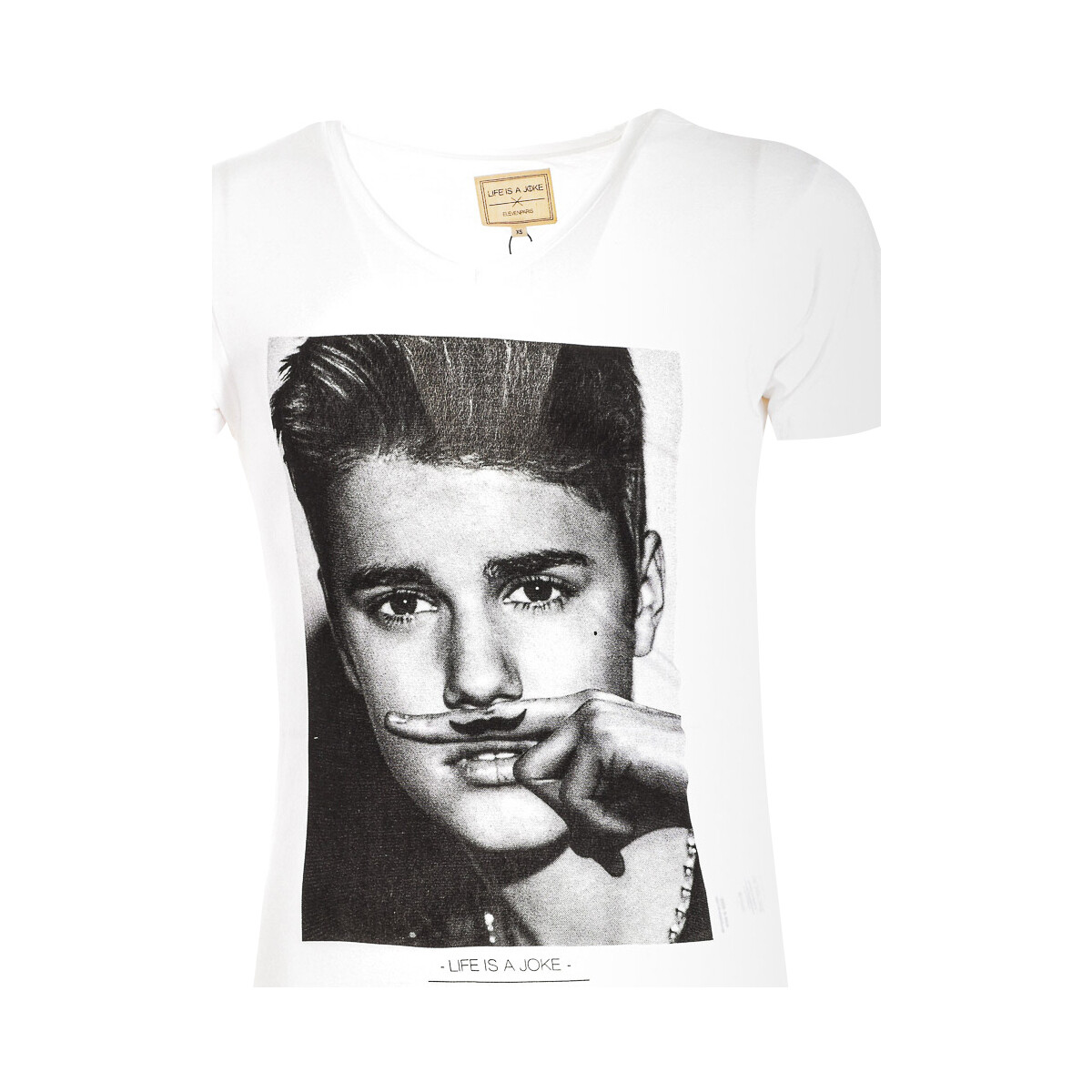 Vêtements Homme T-shirts manches courtes Eleven Paris 13F1LT001-M99 Blanc