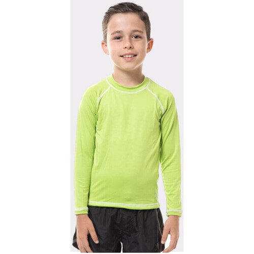 Vêtements Garçon sleeve polo-shirts men usb T Shirts 7 Kids Uv Line  Vert