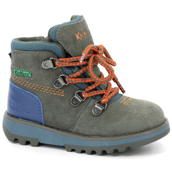 Chaussures Garçon con Boots Kickers Kicknature Vert