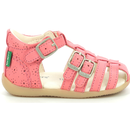 Chaussures Fille Rose is in the air Kickers Bigfor Rose