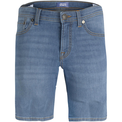 Vêtements Garçon Shorts / Bermudas Jack & Jones Short coton mélangé slim MF 551 Bleu