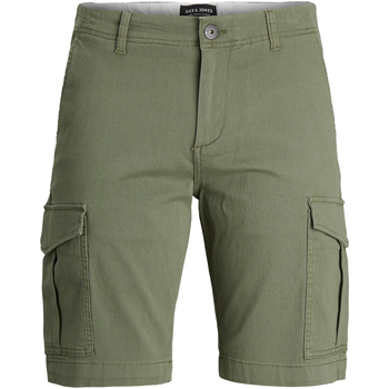 Vêtements Garçon Shorts / Bermudas Jack & Jones Short coton cargo JOE Kaki