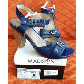 Chaussures Femme Sandales et Nu-pieds Madison Sandales bleu marine à talon Madison Bleu