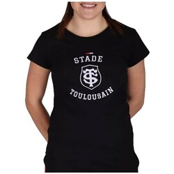 Vêtements T-shirts & Polos Stade Toulousain T-SHIRT TIGER NOIR FEMME - STA Noir