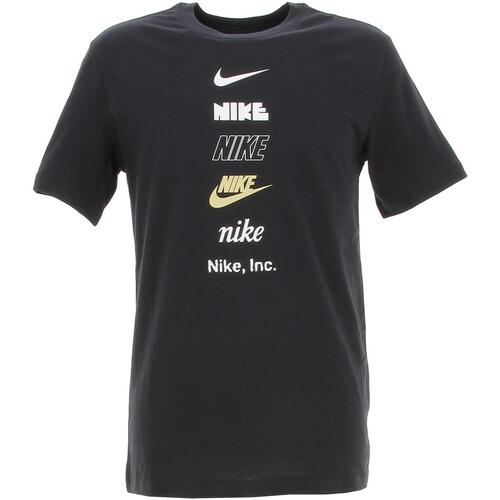Vêtements Homme T-shirts manches courtes Nike M nsw tee club+ hdy pk4 Noir
