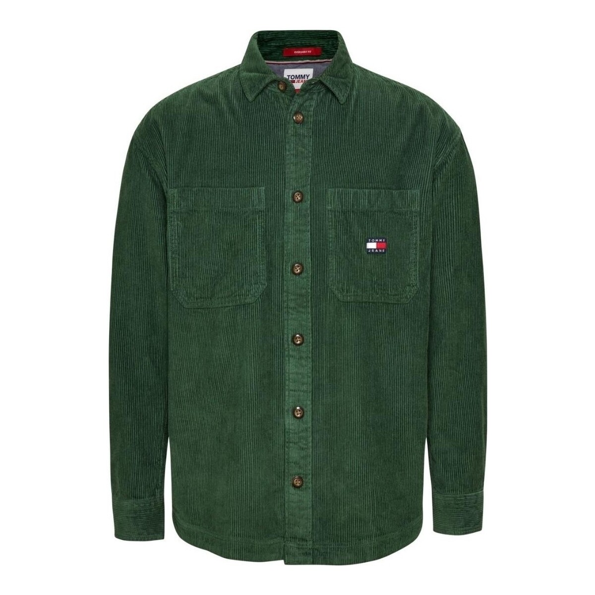 Vêtements Homme Chemises manches longues Tommy Jeans Chemise  Ref 60302 L2M Vert Vert