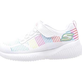 Chaussures Fille Baskets basses Skechers BOBS SQUAD FRESH DELIGHT Blanc