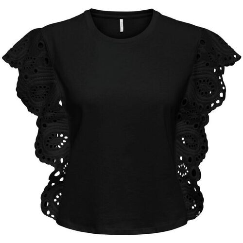 Vêtements Femme Débardeurs / T-shirts SS20 sans manche Only 15294830 LAURA-BLACK Noir