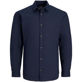 Vêtements Homme Chemises manches longues Jack & Jones 12220134 SUMMER-NAVY Bleu