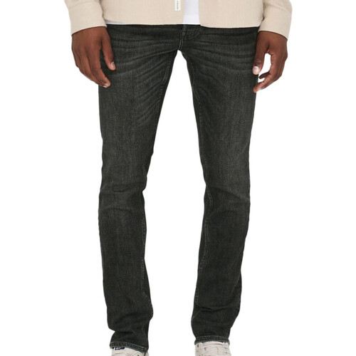 Vêtements Homme Jeans Works slim Only & Sons  22023145 Noir