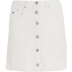 Vêtements Femme Jupes Tommy Jeans Jupe en velours  Ref 60606 Blanc Blanc