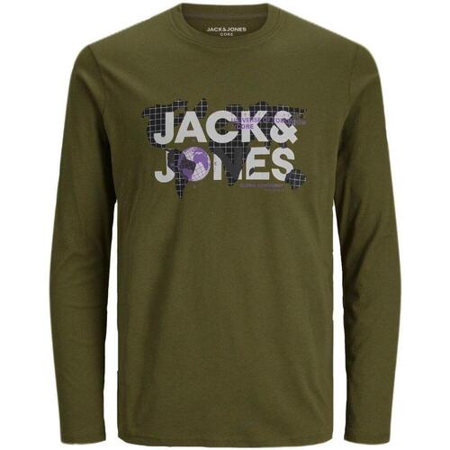 Vêtements Garçon T-shirts manches courtes Jack & Jones  Vert