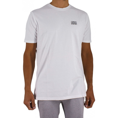 Vêtements Homme T-shirts dress manches courtes Cerruti 1881 Biasca Blanc